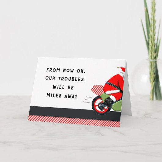 Motorrad Weihnachten (Vorderseite)