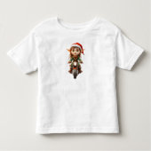 Motorrad Weihnachten Elf Kleinkind's T-Shirt (Vorderseite)