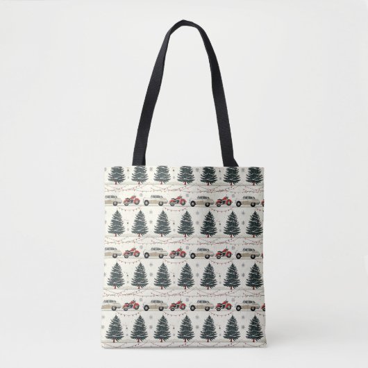 Motorrad-Weihnachtsmarkt-Abenteuer Tasche (Vorderseite)