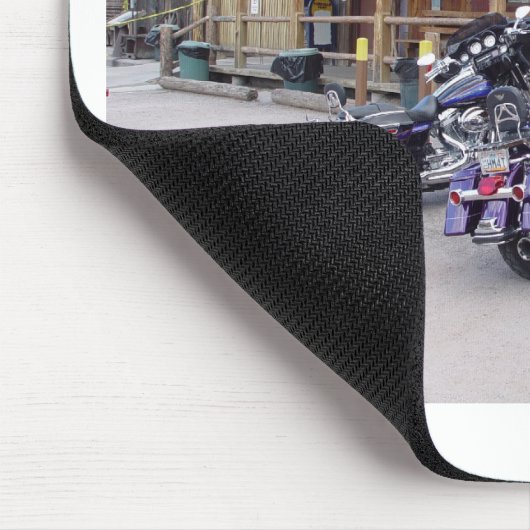 Motorrad-Western-Saal Mousepad (Ecke)