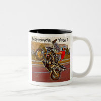 Motorrad-Yoga 1 Tasse