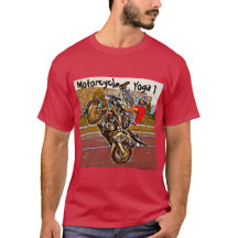 Motorrad-Yoga-T - Shirt