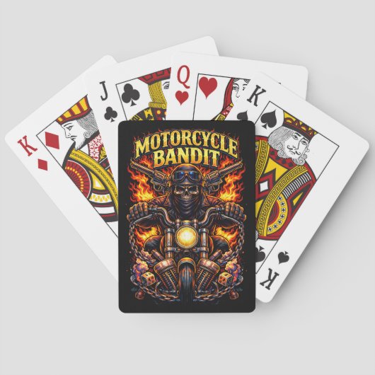 Motorradbandit Spielkarten (Rückseite)