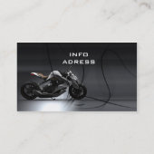Motorradbürokarte Visitenkarte (Rückseite)