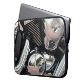 Motorradchrom - 15" Neopren-Notebook-Sieb Laptopschutzhülle (Vorderseite Links)