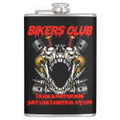 Motorradclub Flachmann (Vorderseite)