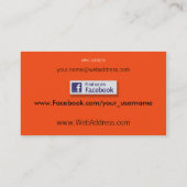 Motorraddavidson-Visitenkarte - Facebook Visitenkarte (Rückseite)