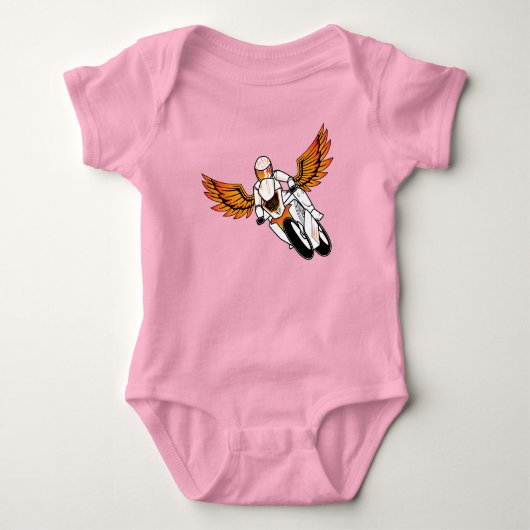 Motorraddesign Baby Strampler (Vorderseite)