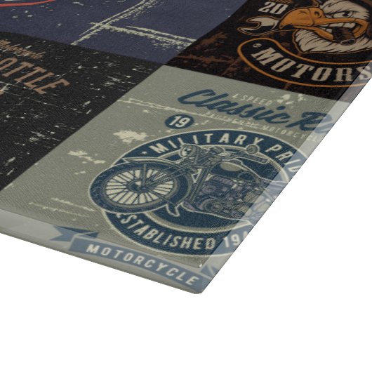 Motorraddesign Schneidebrett (Ecke)