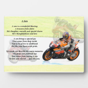 Motorraddesign - son poem Plaque Fotoplatte