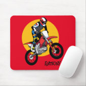 Motorraddrehscheibe für Motorrad anpassen Mousepad (Mit Mouse)