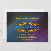 Motorradeinladung Einladung (Rückseite)