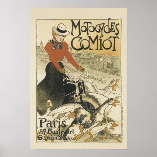Motorräder Comiot Paris Poster (Vorne)