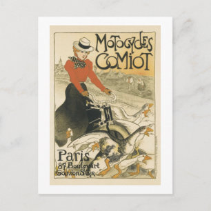 Motorräder Comiot Von Theophile-Alexandre Steinlen Postkarte