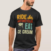 Motorräder essen Eiskrem zum Vater T-Shirt (Vorderseite)