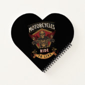 Motorräder für den Skull-Verkehr, Fahrt zum Leben Notizblock (Rückseite)