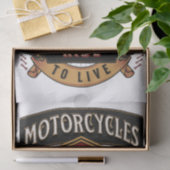 Motorräder für den Skull-Verkehr, Fahrt zum Leben Seidenpapier (Geschenk)