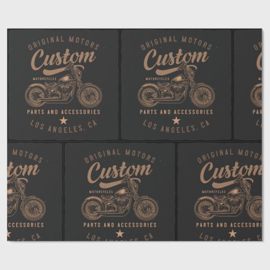 Motorräder Geschenkpapier (Flach)