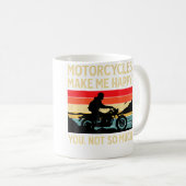 Motorräder machen mich glücklich, dich nicht so se kaffeetasse (VorderseiteRechts)