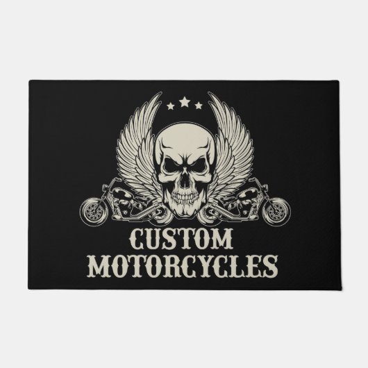 Motorräder mit Motorrad und Motorrad Fußmatte (Vorderseite)