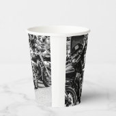 Motorräder Motorrad Fahrradfahrer Pappbecher (Rechts)