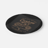 Motorräder Pappteller (Schrägansicht)