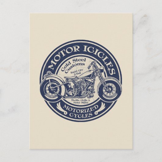 Motorräder Postkarte (Vorderseite)