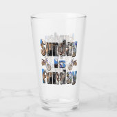 Motorräder Sonntag ist Fundament, Bier Glas (Rückseite)