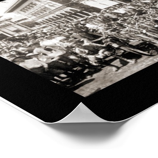 Motorräder Venedig, CA Foto 1910 Poster (Ecke)