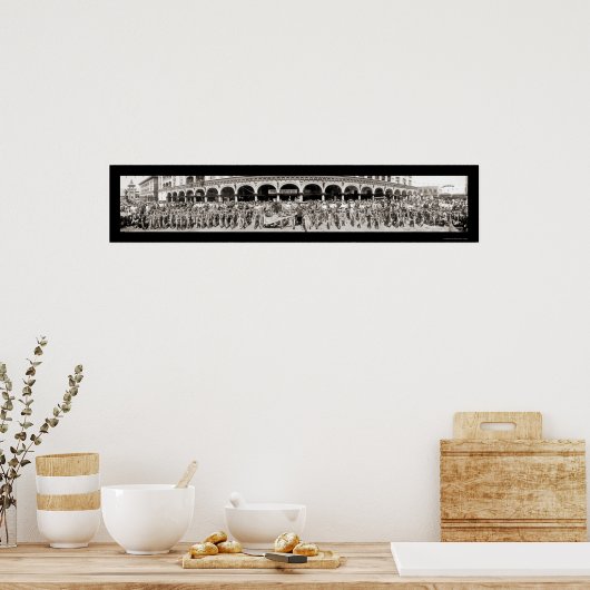 Motorräder Venedig, CA Foto 1910 Poster (Küche)