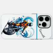 Motorradfahren mit blauer Welle Case-Mate iPhone Hülle (Rückseite (Horizontal))