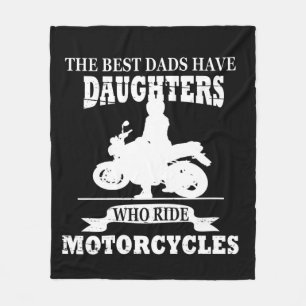 Motorradfahren mit der besten Dads Tochter Fleecedecke