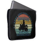 Motorradfahren mit der besten Dads Tochter Laptopschutzhülle (Vorne Rechts)