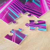 Motorradfahrender Drache Puzzle (Seite)
