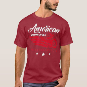 Motorradfahrer American Motorrad Indischer Club T-Shirt