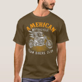 Motorradfahrer American Motorrad Indischer Club T-Shirt (Vorderseite)