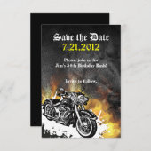 Motorradfahrer Ankündigung Datum freihalten (Vorne/Hinten)