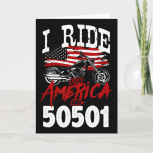 Motorradfahrer Anti Trump 50501 Pro-Demokratie Karte