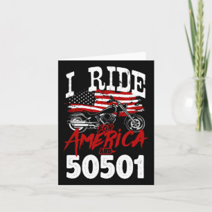 Motorradfahrer Anti Trump 50501 Pro-Demokratie Re Karte