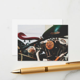 Motorradfahrer Begleitkarte