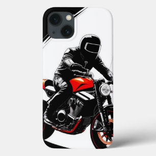 Motorradfahrer beim Cruisen durch die moderne Stad Case-Mate iPhone Hülle