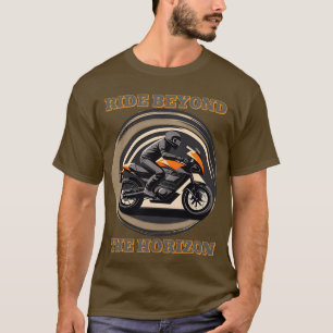 Motorradfahrer beim Fahren T-Shirt