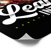 Motorradfahrer beim Leben gibt Ihnen eine Kurve Poster (Ecke)