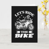 Motorradfahrer Bike Vintage Geschenke Karte (Gelbe Blume)