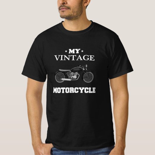 Motorradfahrer Bike Vintages Geschenk T-Shirt (Vorderseite)