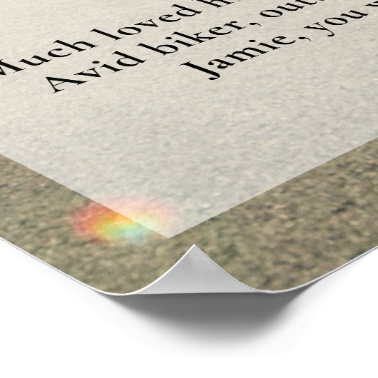 Motorradfahrer, Biker-Feier zum Foto des Lebens Poster (Ecke)