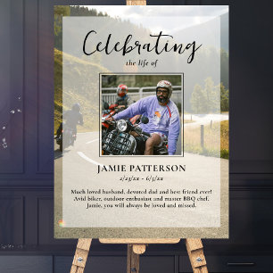 Motorradfahrer, Biker Lebensfeier Foto Poster