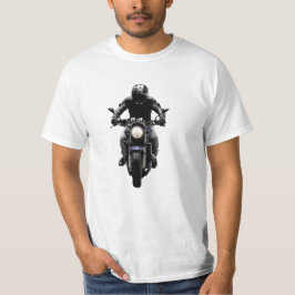 Motorradfahrer Black Street Bike Rider T - Shirt