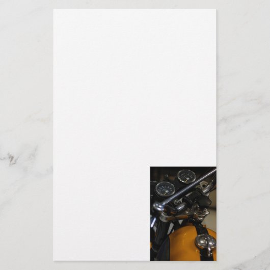 Motorradfahrer Briefpapier (Vorderseite)