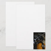 Motorradfahrer Briefpapier (Vorne/Hinten)